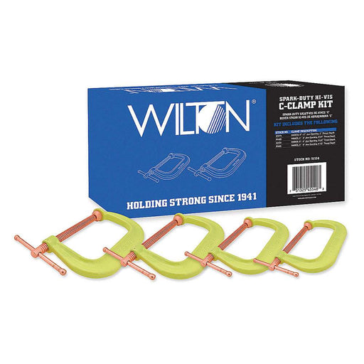 Wilton Spark-Duty 400CS Hi-Vis C-Clamp Kit I 11114 I  | Clamps | Wilton