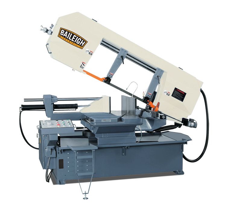 Baileigh BS-24SA-DM Semi-Automatic Dual Mitering Horizontal Band Saw I 220V 3 phase 5HP I