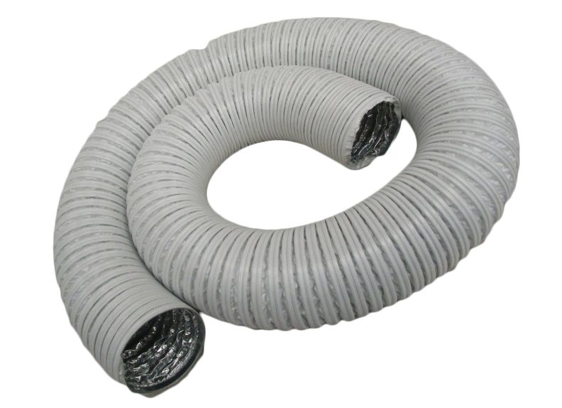 Heat-Resistant Dust Collection Hose |  8' x 3" Dia, 180° Max.