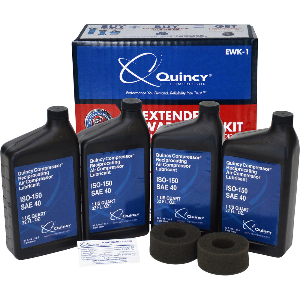 Quincy Extended Support and Maintenance Kit for Quincy Single Stage Compressors | Model# EWK-1 |