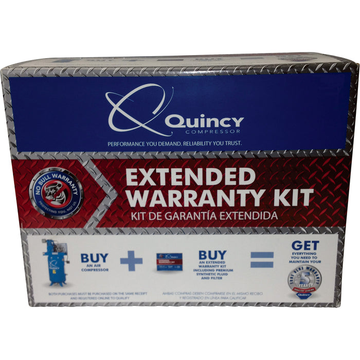 Quincy Extended Support And Maintenance Kit, For QT 15 120 Gallon Splash Lubricate Reciprocating Compressors | Model# EWK-5 |