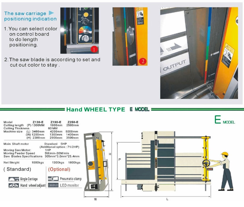 8’ Vertical Panel Saw (Manual Gripper) | TS-E8V   | Castaly