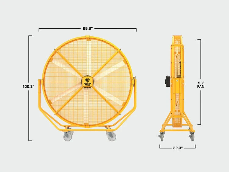 AIRGO® 8' INDUSTRIAL FLOOR FAN | F-AG2-0801