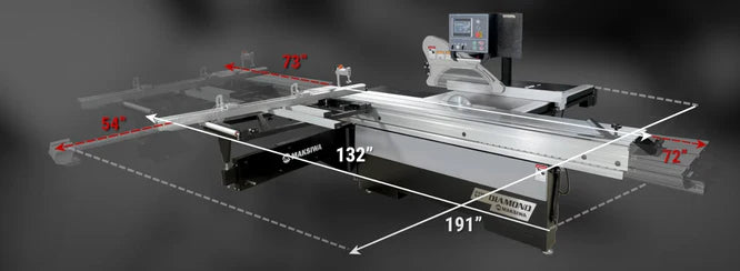 Maksiwa Sliding Panel Saw Diamond - BMD.3200.IR | 10 HP, 3 phase, 220 V |