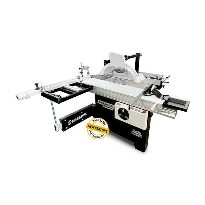 Maksiwa BMS.1600. IR Sliding Panel Saw 63” x 14” | 5HP Main Blade-Dado Blade | 1HP Scoring Blade