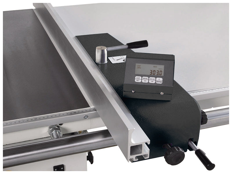 126” Sliding Table Saw| Motorized Blade rise/fall & tilt Adjm. W/ digital angle readout | D405ANE | 3Phase