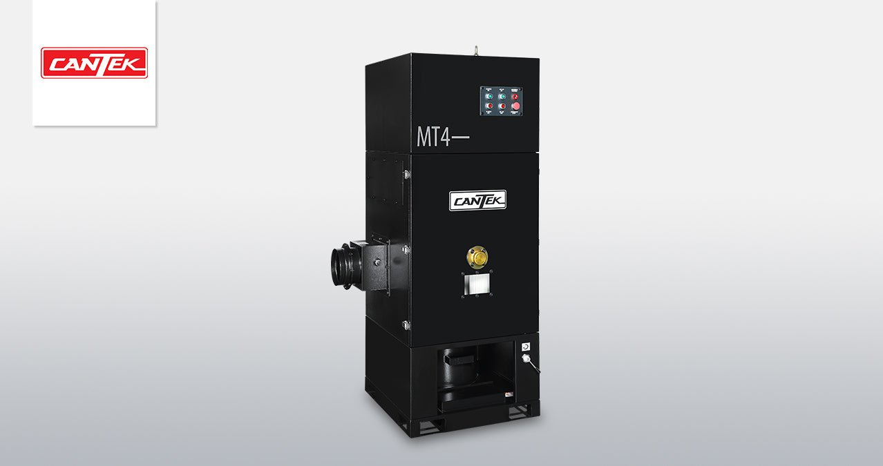Cantek 3HP 1300 CFM Dry Metal Dust Collector and Fume Extractor | MT4