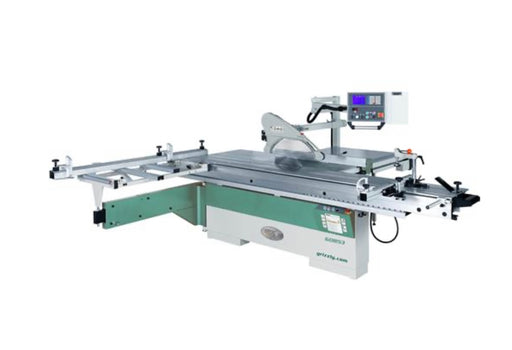 Grizzly G0853 - 14" 10 HP 3-Phase Sliding Table Saw with DRO and CNC Fence