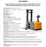 Counterbalance Walkie Stacker 3300 lbs. Load Capacity, 130" Lift Height | Ekko EK14-130 |