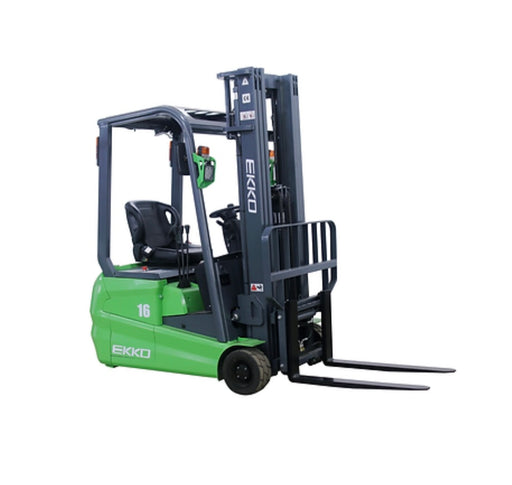 3 Wheel Electric Forklift 189" Lift 3300 lbs | Ekko EK16A-189Li