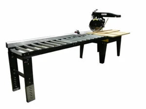 14" & 22" Wide Saw Roller Extension Tables | 4' & 8' Long