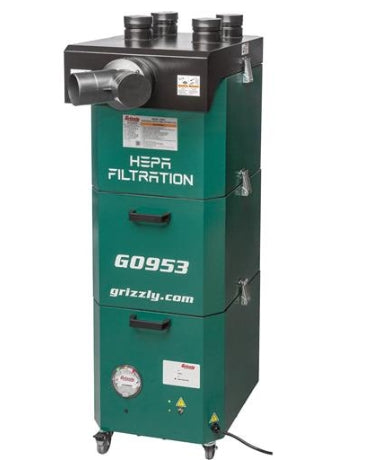Grizzly G0953 Portable HEPA Fume Extractor I 1 HP.423CFM I