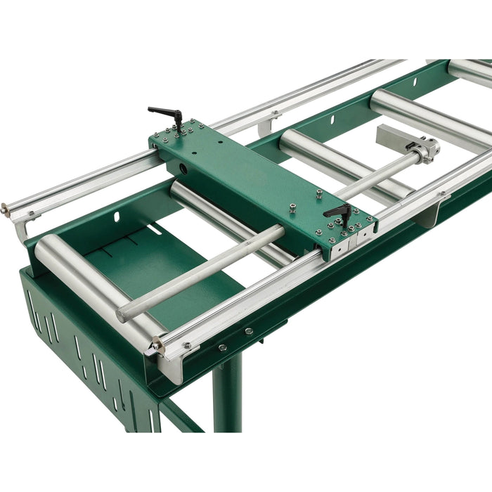 Heavy-Duty 4"x 118" Roller Table with Work Stop | T28174