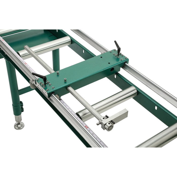 Heavy-Duty 4"x 118" Roller Table with Work Stop | T28174