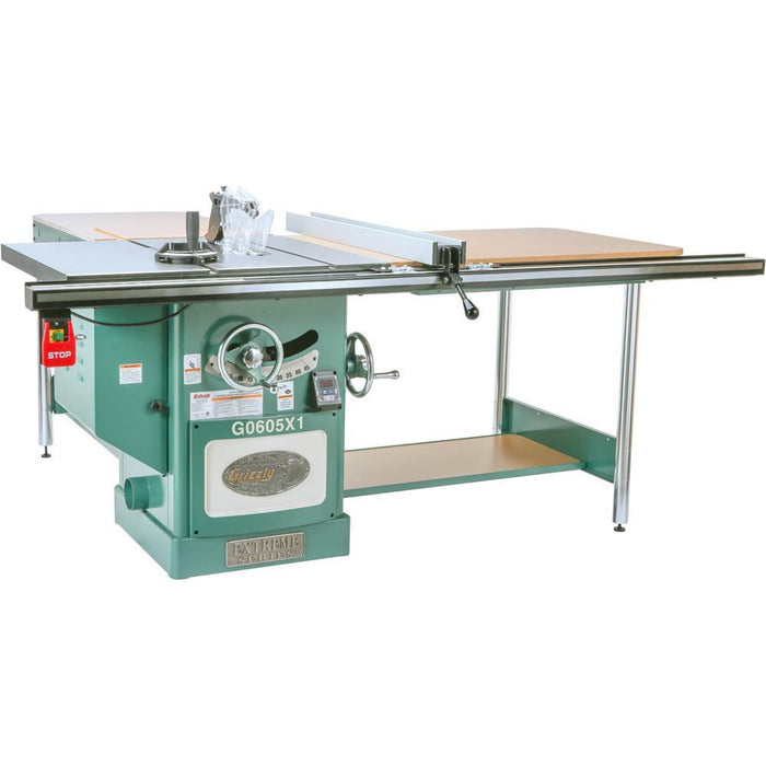 12" 7.5 HP 220V Extreme Series® Left-Tilt Table Saw | Grizzly G0606X1 Table Saw Grizzly