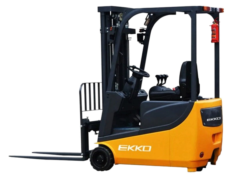 3 Wheel Electric Forklift 138" Lift 3300 lbs | Ekko EK13A Forklifts ekko