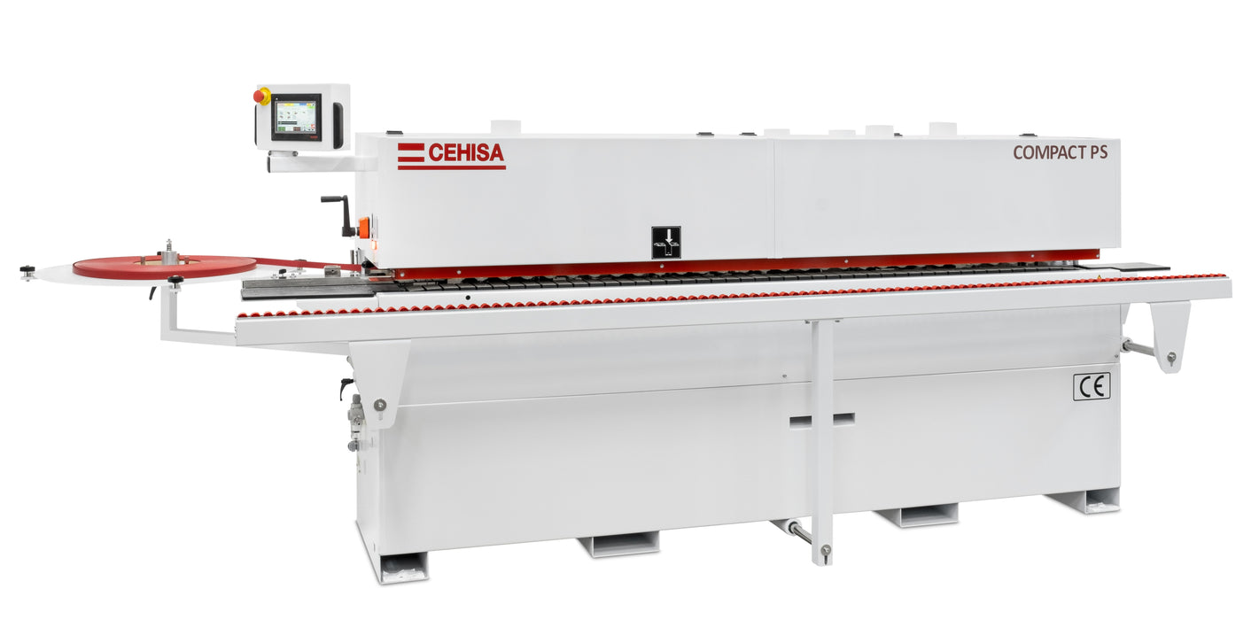 Automatic Edgebander | Compact PS | Single Phase (32ft/.min.) | edgebanding Max 3mm, (solid Wood 5mm) | 8 to 60mm panels | Min. Panel Width 75 mm (2.95”) Edgebander CEHISA
