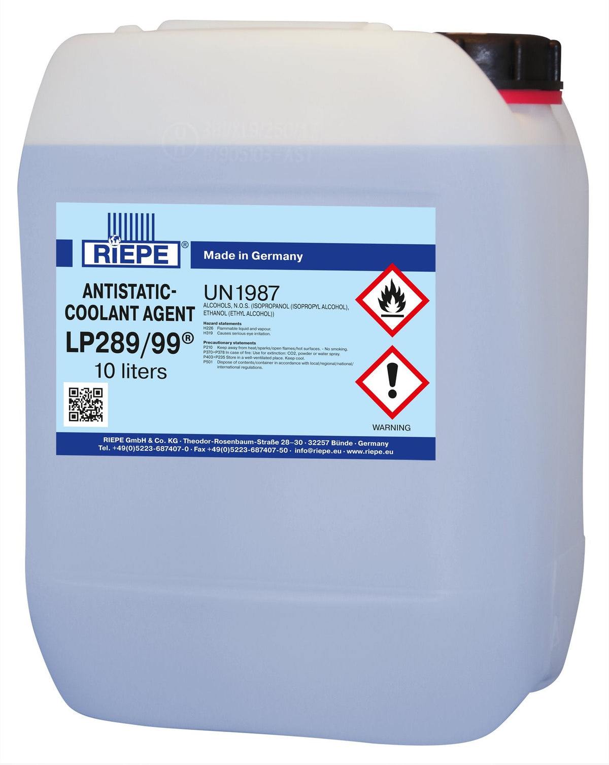 RIEPE® Antistatic Coolant LP289/99® — Capital Woods Machinery