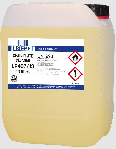 RIEPE® Chain Plate Cleaner LP407/13 10L (2.64 gal.)  | Chemical Products | RIEPE