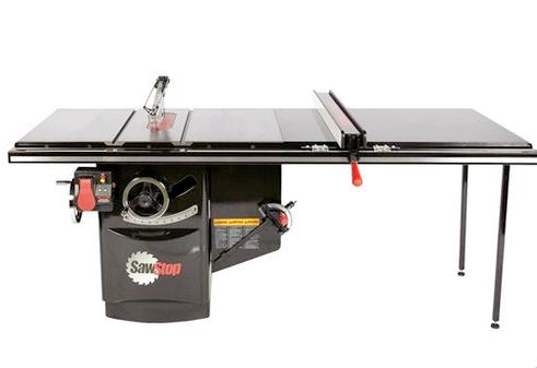 SawStop 10" 5 HP 3-Phase Industrial Table Saw with 52" T-Glide Table Saw SawStop