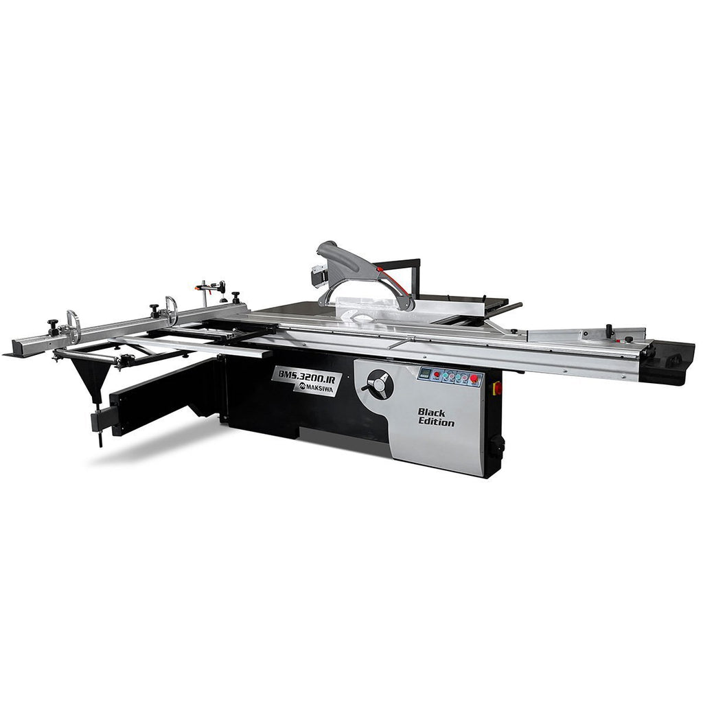 Single phase clearance sliding panel saw