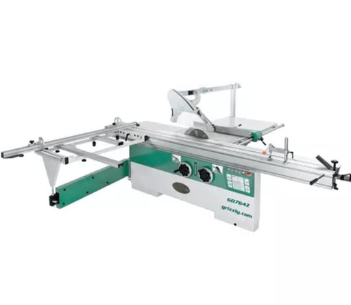 Sliding Table Saw with 124" Cutting Capacity | 14" 10 HP 3-Phase | Grizzly G0764Z Sliding Panel Saw Grizzly