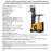 Stand-up Rider Forklift 189" Lift 4000 lbs | Ekko EK18RFL Forklifts ekko